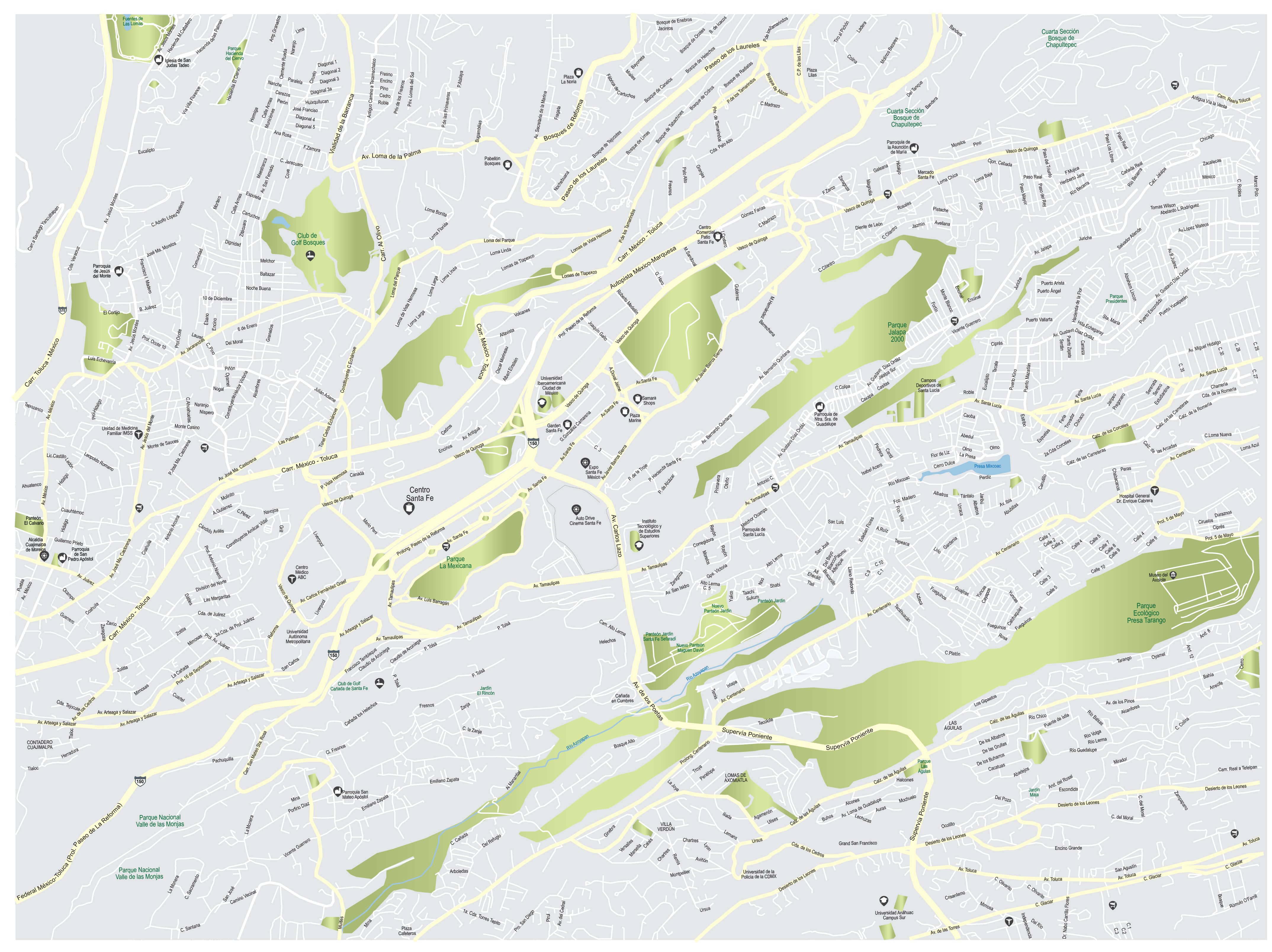 Mapa de Santa Fe