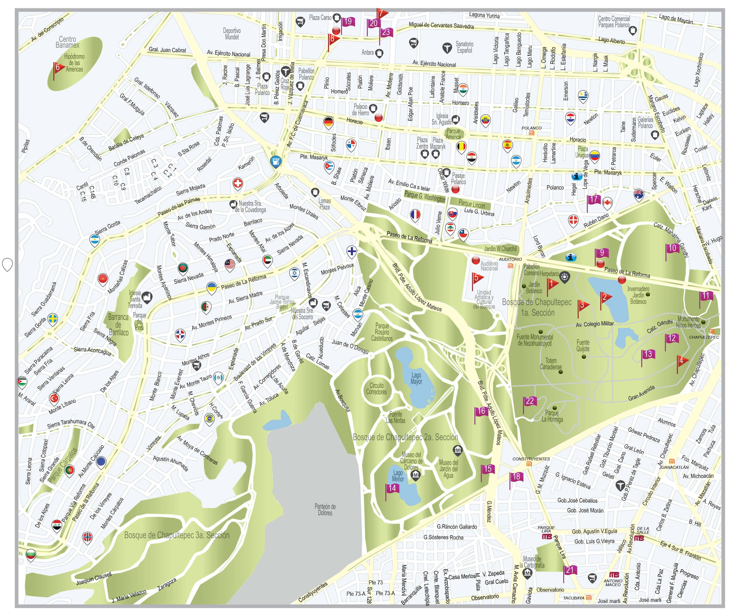 Mapa de Polanco Lomas