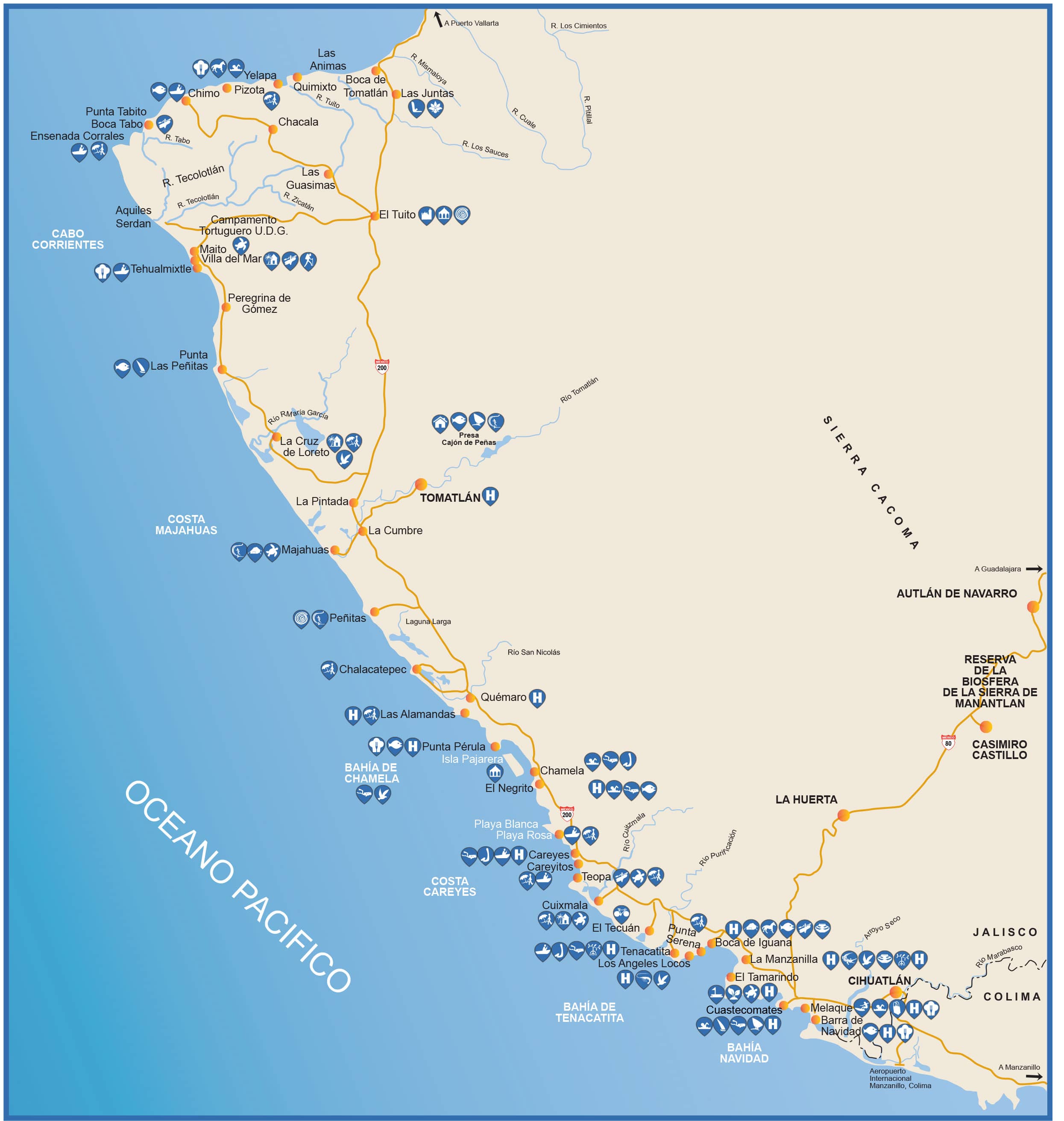 Mapa de Costalegre