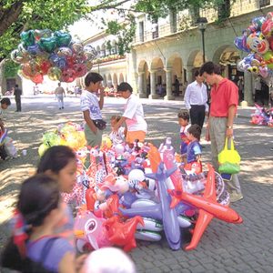 Zócalo o Plaza de la Constitución de Oaxaca